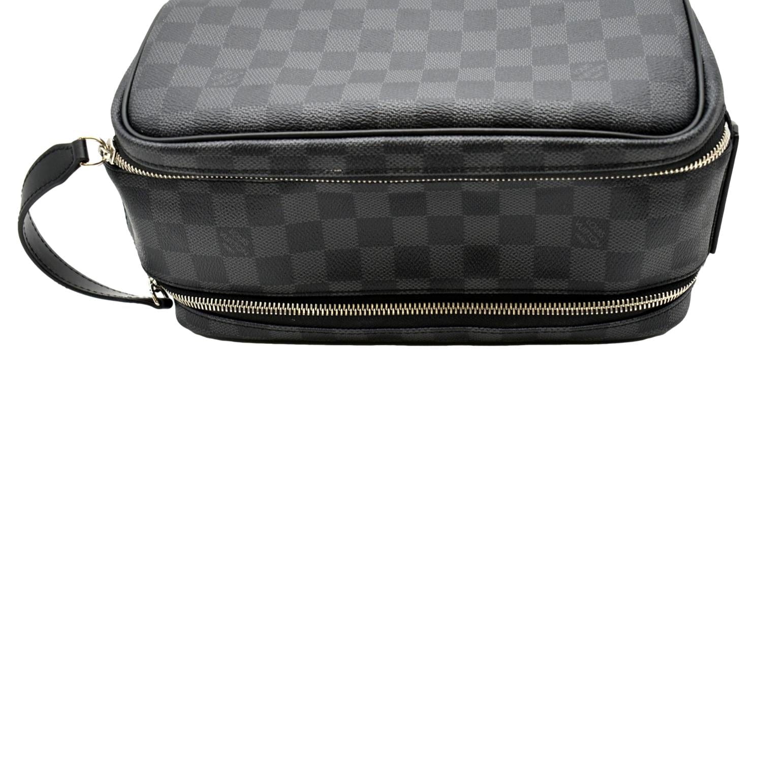 LOUIS VUITTON Dopp Kit Damier Graphite Toilet Pouch Black louis-vuitton-dopp-kit-damier-graphite-toilet-pouch-black
