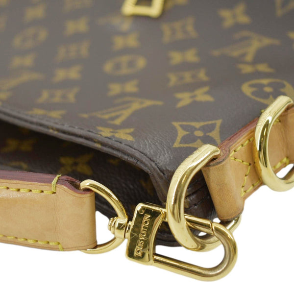 LOUIS VUITTON Melie Monogram Canvas Hobo Bag Brown