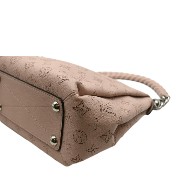 Louis Vuitton Babylone Mahina Leather Satchel Bag Pink - Bottom right