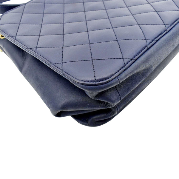 Chanel Tote Bag in Navy Blue Lambskin RHW - Luxury Helsinki