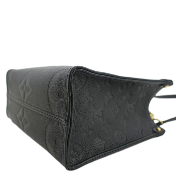LOUIS VUITTON Onthego PM Monogram Empreinte Tote Shoulder Bag Black