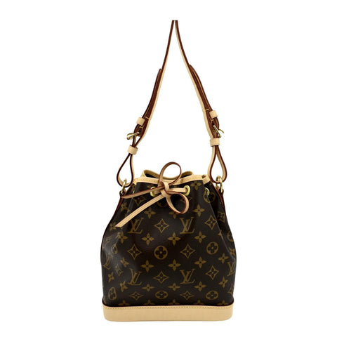 LOUIS VUITTON Petit Noe NM Monogram Canvas Shoulder Bag Brown