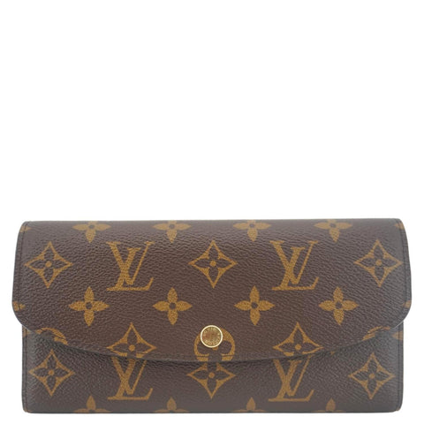 LOUIS VUITTON Emilie Monogram Canvas Wallet Rose Ballerine