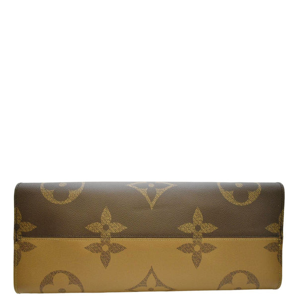 LOUIS VUITTON Onthego GM Giant Monogram Canvas Tote Shoulder Bag Brown