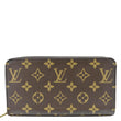 LOUIS VUITTON Monogram Canvas Zippy Wallet Brown