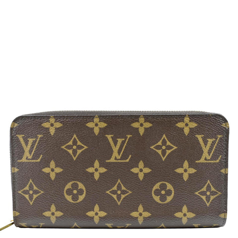LOUIS VUITTON Monogram Canvas Zippy Wallet Brown