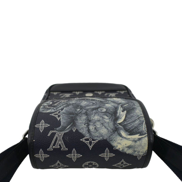 LOUIS VUITTON Monogram Savanna Elephant Chapman Brothers Canvas Shoulder Bag Blue