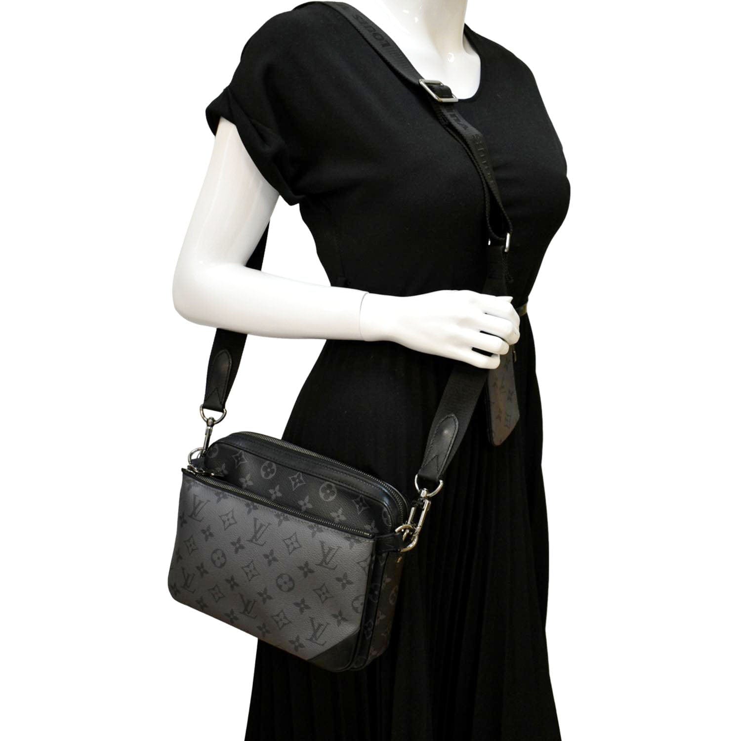 Lacoste - Monogram 3D Crossover Bag - Black