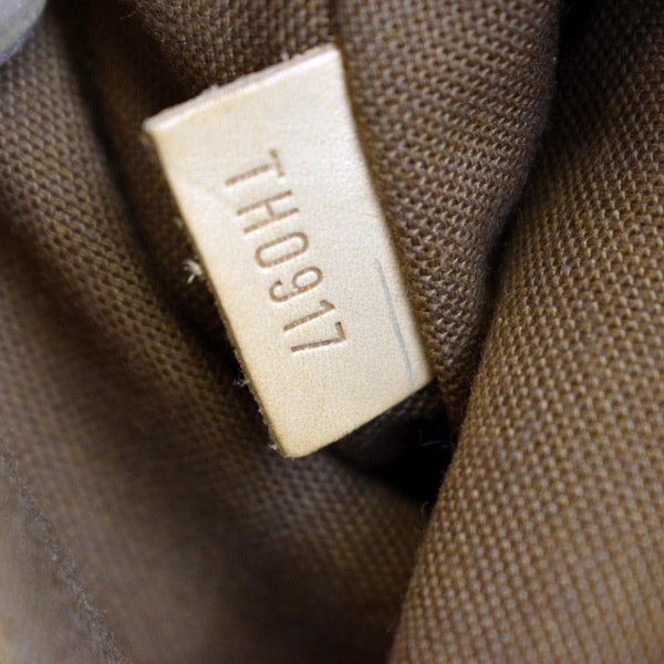 LOUIS VUITTON Alma  Monogram Canvas Satchel Crossbody Bag Brown