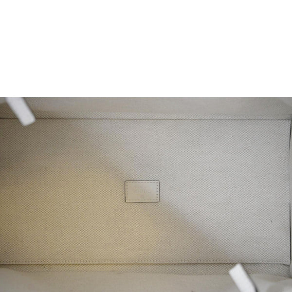 GUCCI Medium Top Handle Leather Shoulder Bag White 715666