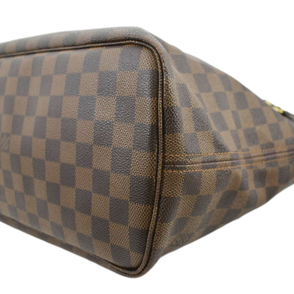 LOUIS VUITTON Neverfull MM Damier Ebene Shoulder Bag Brown