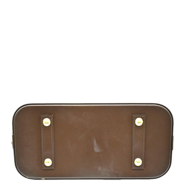 LOUIS VUITTON Alma PM Damier Ebene Satchel Bag Brown