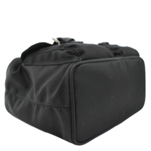 PRADA Double Pocket Mini Nylon Backpack Shoulder Bag Black