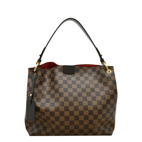 LOUIS VUITTON Graceful PM Damier Ebene Shoulder Bag Brown