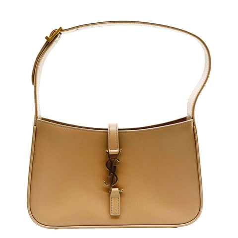 YVES SAINT LAURENT Le 5 A 7 Leather Satchel Bag Rosy Sand