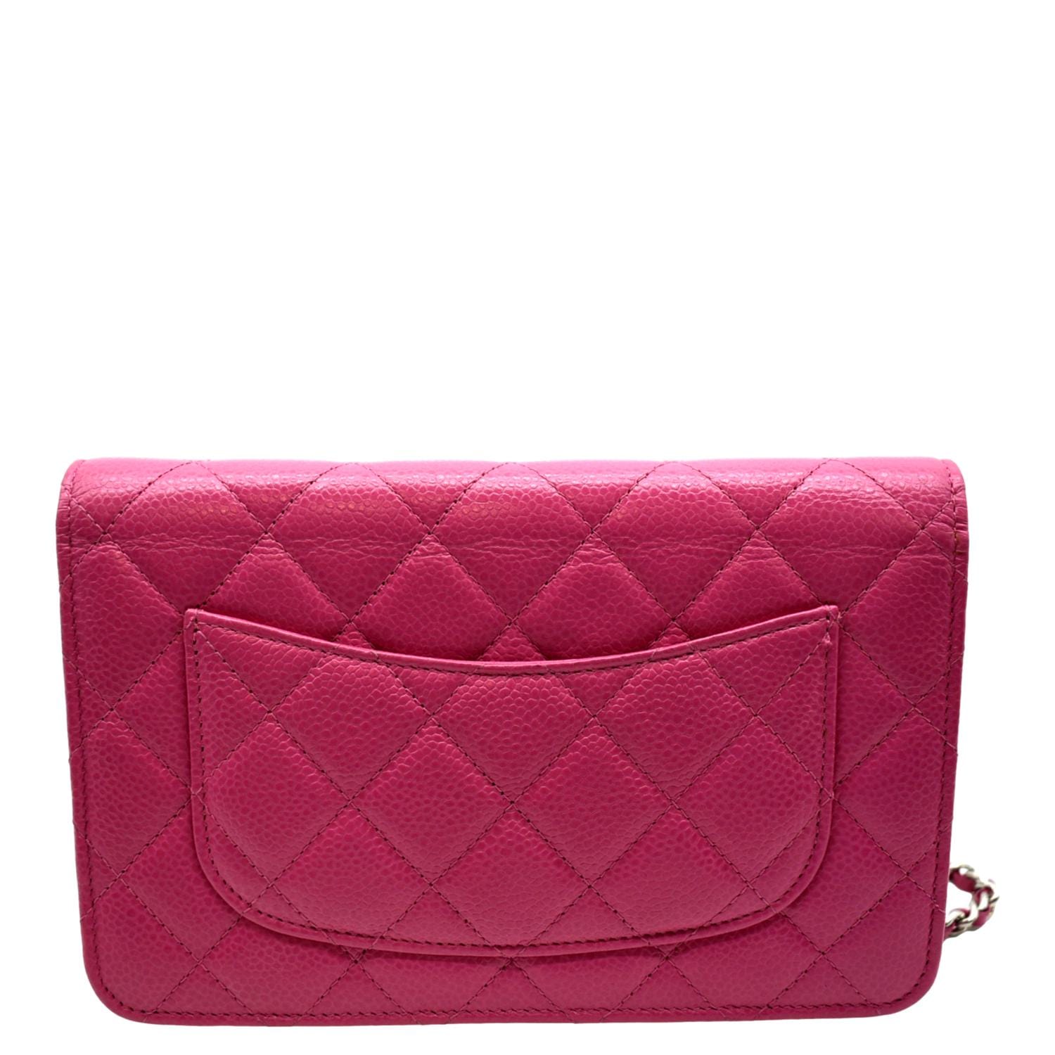Chanel Woc Quilted Caviar Leather Crossbody Wallet
