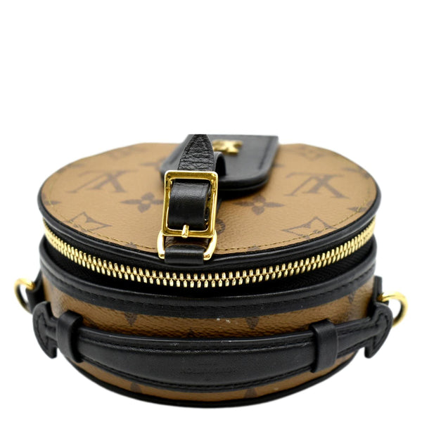 LOUIS VUITTON  Boite Chapeau Mini Reverse Monogram Canvas Shoulder Bag Brown