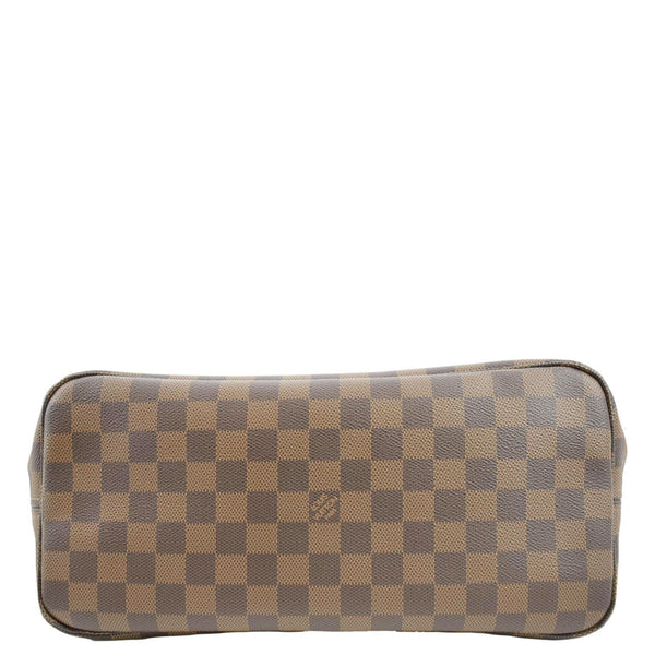 LOUIS VUITTON Neverfull MM Damier Ebene Shoulder Bag Brown