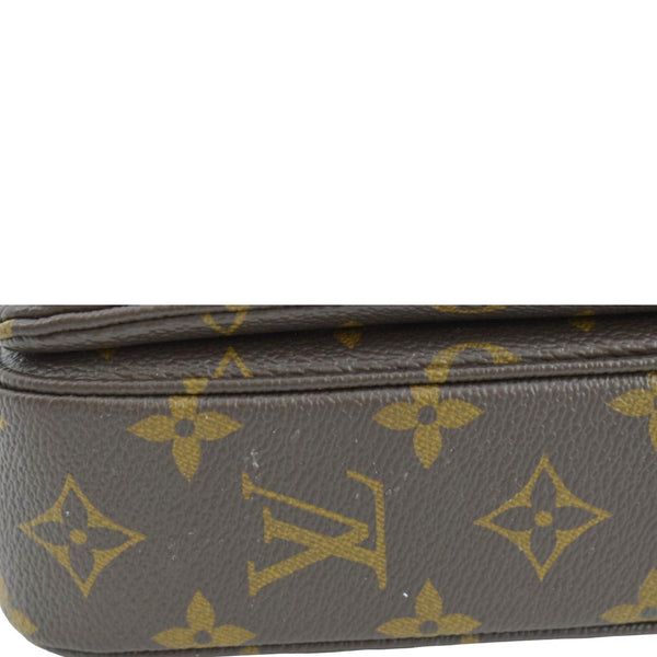LOUIS VUITTON Marceau Monogram Canvas Shoulder Bag Tan