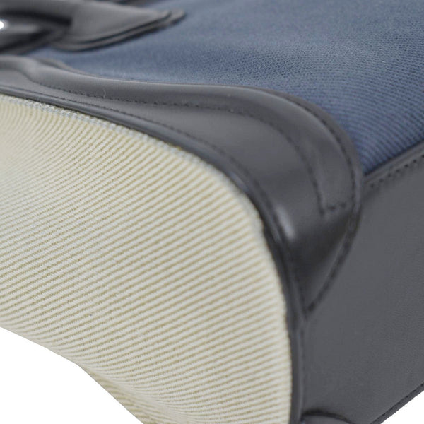 CELINE Nano Luggage Textile Leather Shoulder Bag Tricolor