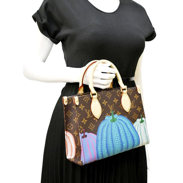 LOUIS VUITTON LV x YK OnTheGo PM Monogram Canvas Shoulder Bag Multicolor