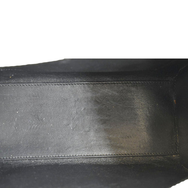 CELINE Nano Luggage Textile Leather Shoulder Bag Tricolor