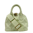 Louis Vuitton Alma BB Bubblegram Leather Satchel Bag in green color