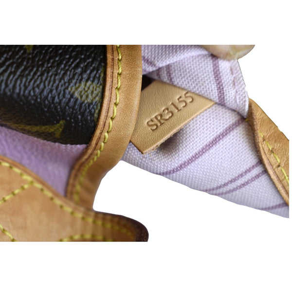 LOUIS VUITTON Neverfull Saint Tropez Monogram Canvas Tote Bag Rose Ballerine