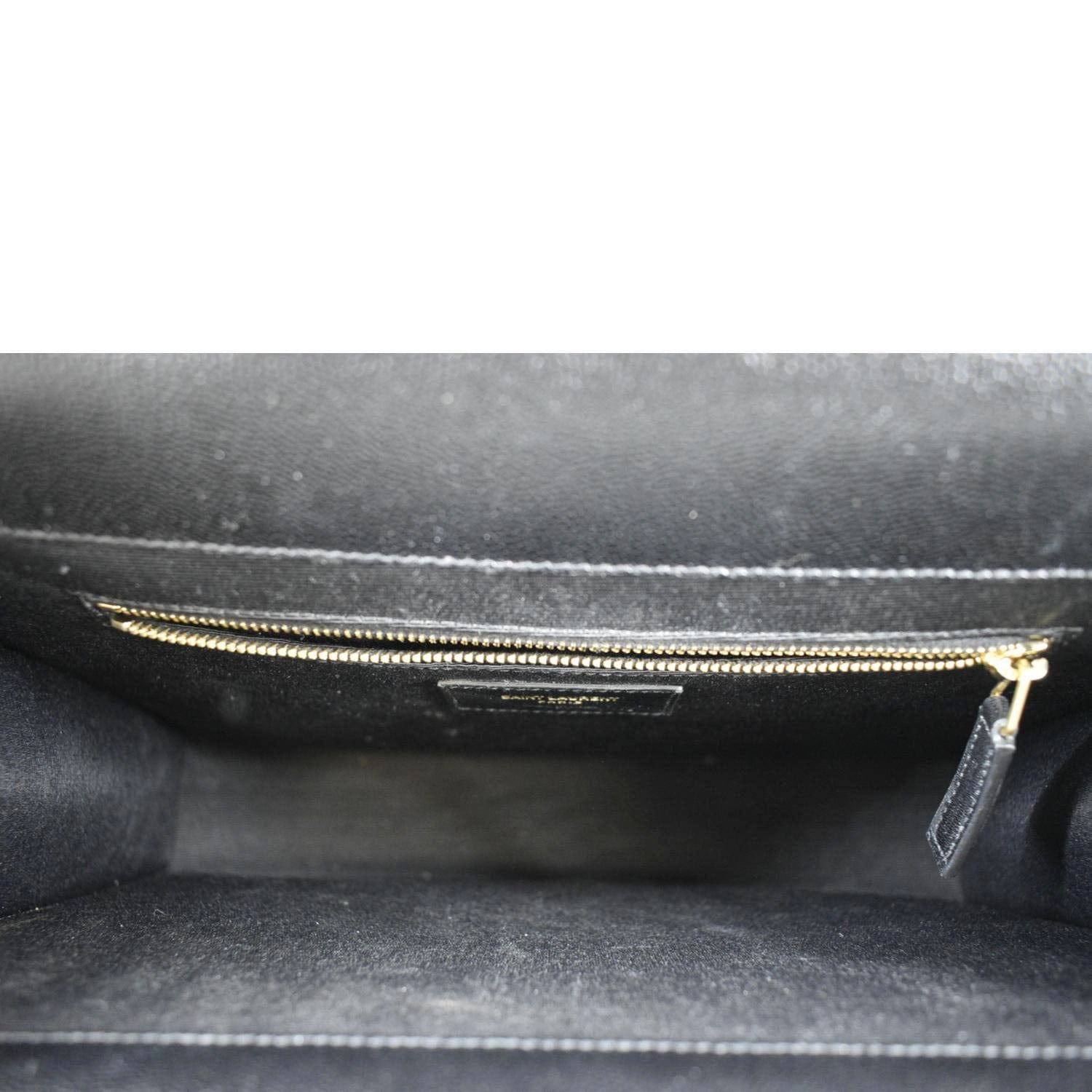 YVES SAINT LAURENT Large Envelope Flap Matelasse Leather Shoulder Bag
