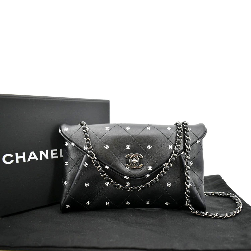 chanel envelope clutch with chain