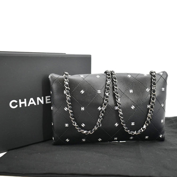 Chanel CC Envelope Printed Lambskin Leather Bag - Back
