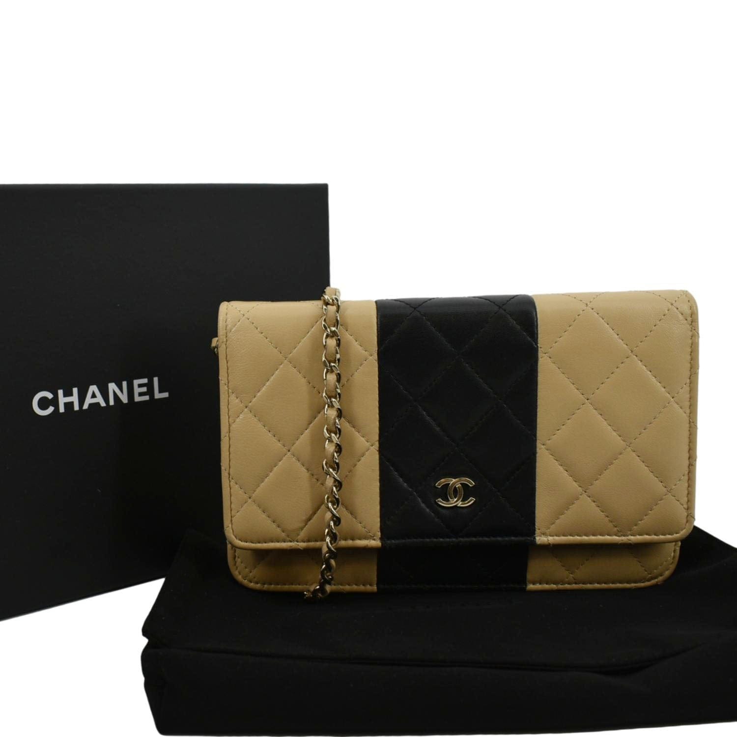 Chanel Classic Quilted Caviar Leather WOC Wallet Crossbody Bag Beige in  Leather with Gold-tone - US