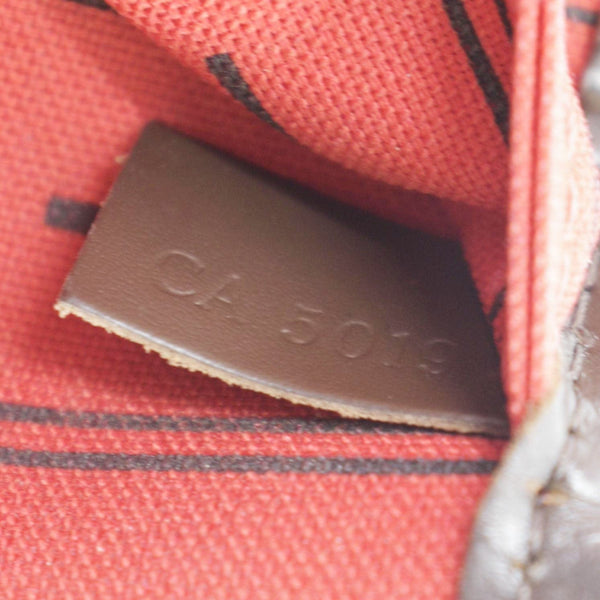 LOUIS VUITTON Neverfull MM Damier Ebene Shoulder Bag Brown