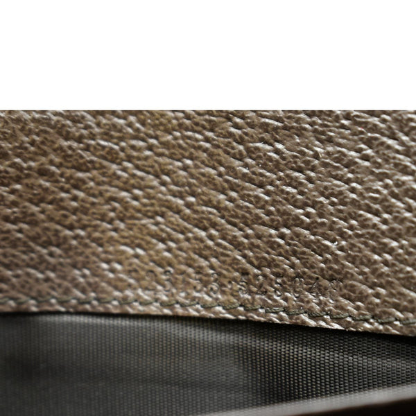 GUCCI Ophidia GG Continental Supreme Canvas Wallet Beige 523153