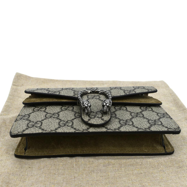 GUCCI Dionysus Super Mini GG Supreme Canvas Crossbody Bag Taupe 476432