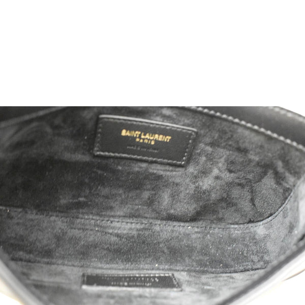 YVES SAINT LAURENT Le 5 A 7 Mini Leather Satchel Bag Black