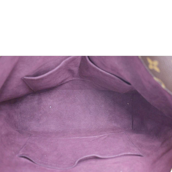 LOUIS VUITTON Melie Monogram Canvas Hobo Bag Brown