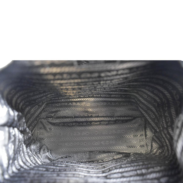 PRADA Double Pocket Mini Nylon Backpack Shoulder Bag Black