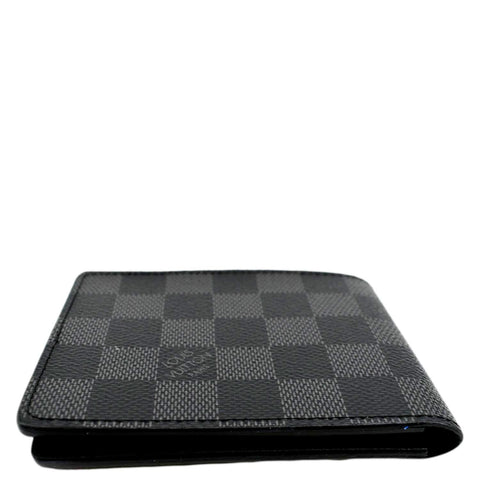 LOUIS VUITTON Damier Graphite Canvas Multiple Wallet Black