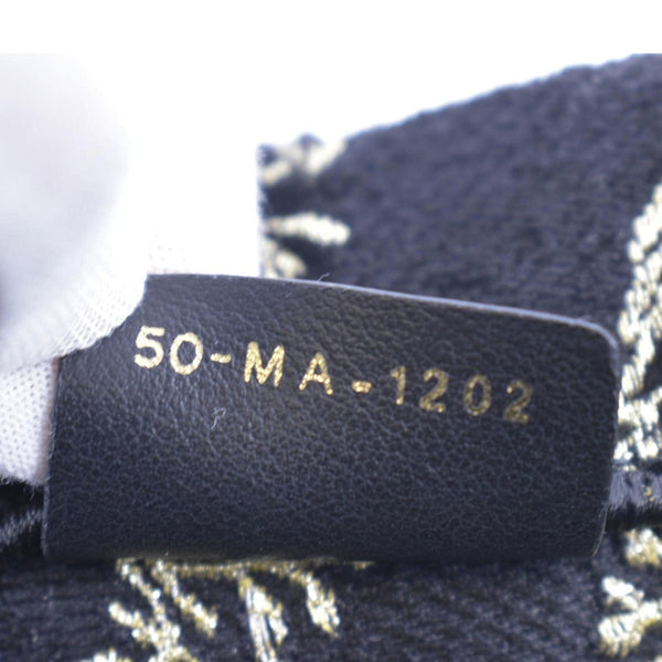 CHRISTIAN DIOR Large Book Oblique Embroidered Canvas Tote Bag Multicolor