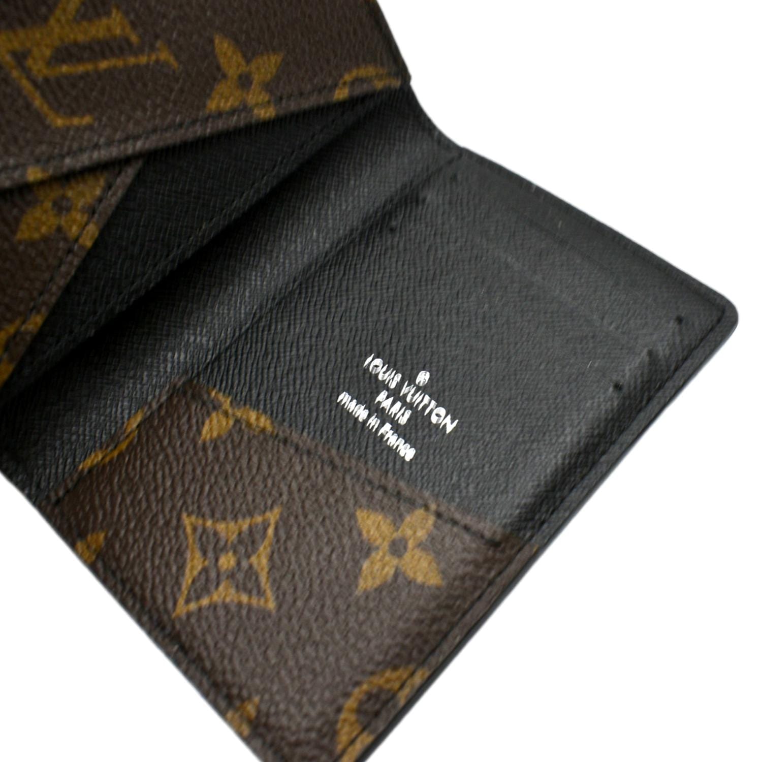 Pre-owned Louis Vuitton Pocket Organizer Monogram Eclipse Black
