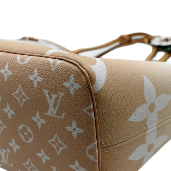 LOUIS VUITTON Neverfull MM By The Pool Monogram Giant Tote Bag Brume