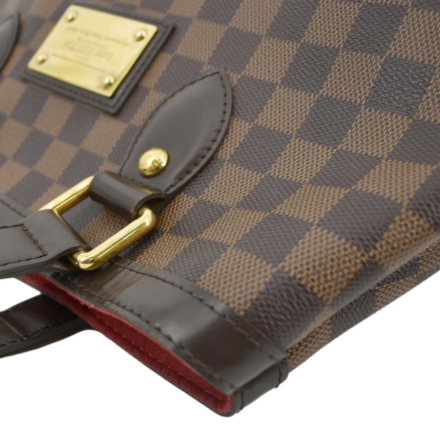 Louis Vuitton Damier Ebene Canvas Leather Hampstead MM Bag