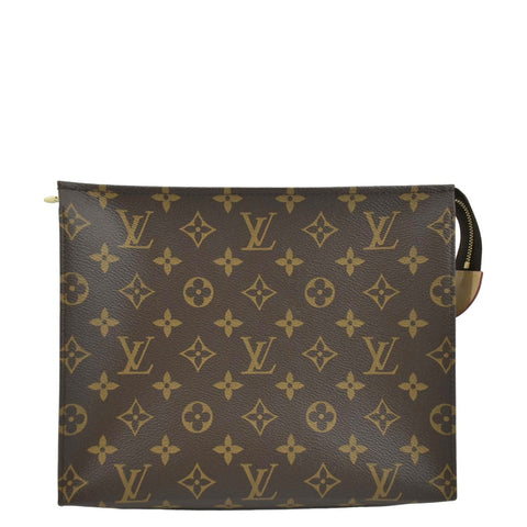 LOUIS VUITTON Toiletry 26 Monogram Canvas Cosmetic Pouch Brown