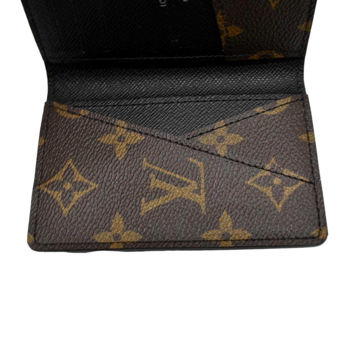 Louis Vuitton Black Monogram Spotlight Pocket Organizer Wallet Leather 2LV517S