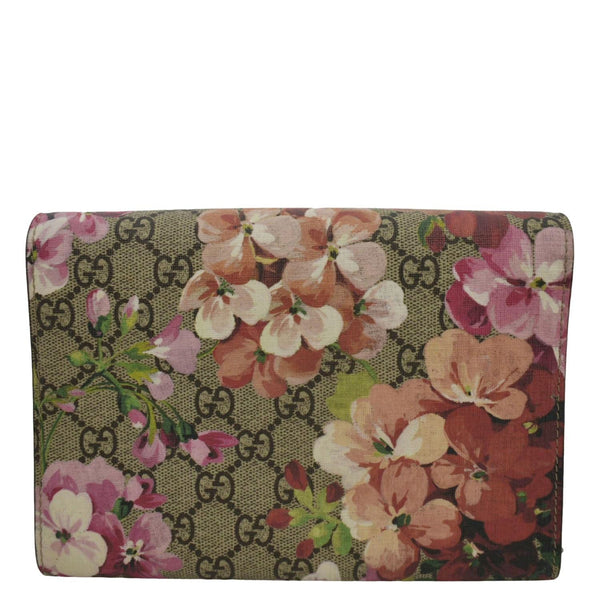 GUCCI Dionysus Blooms GG Supreme Crossbody Chain Wallet Pink 401231