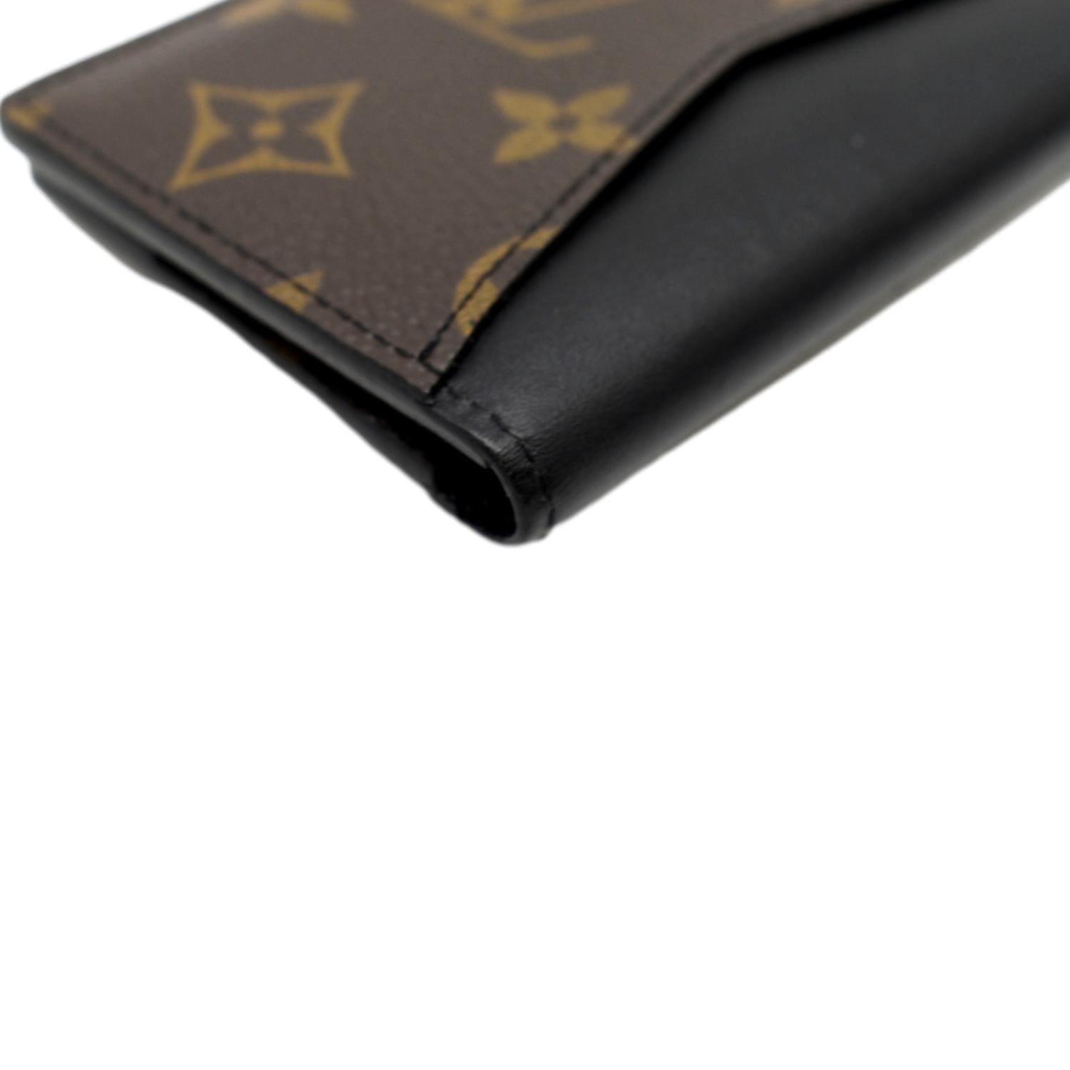 Louis Vuitton Pocket Organizer Monogram Black-tone Brown in Canvas
