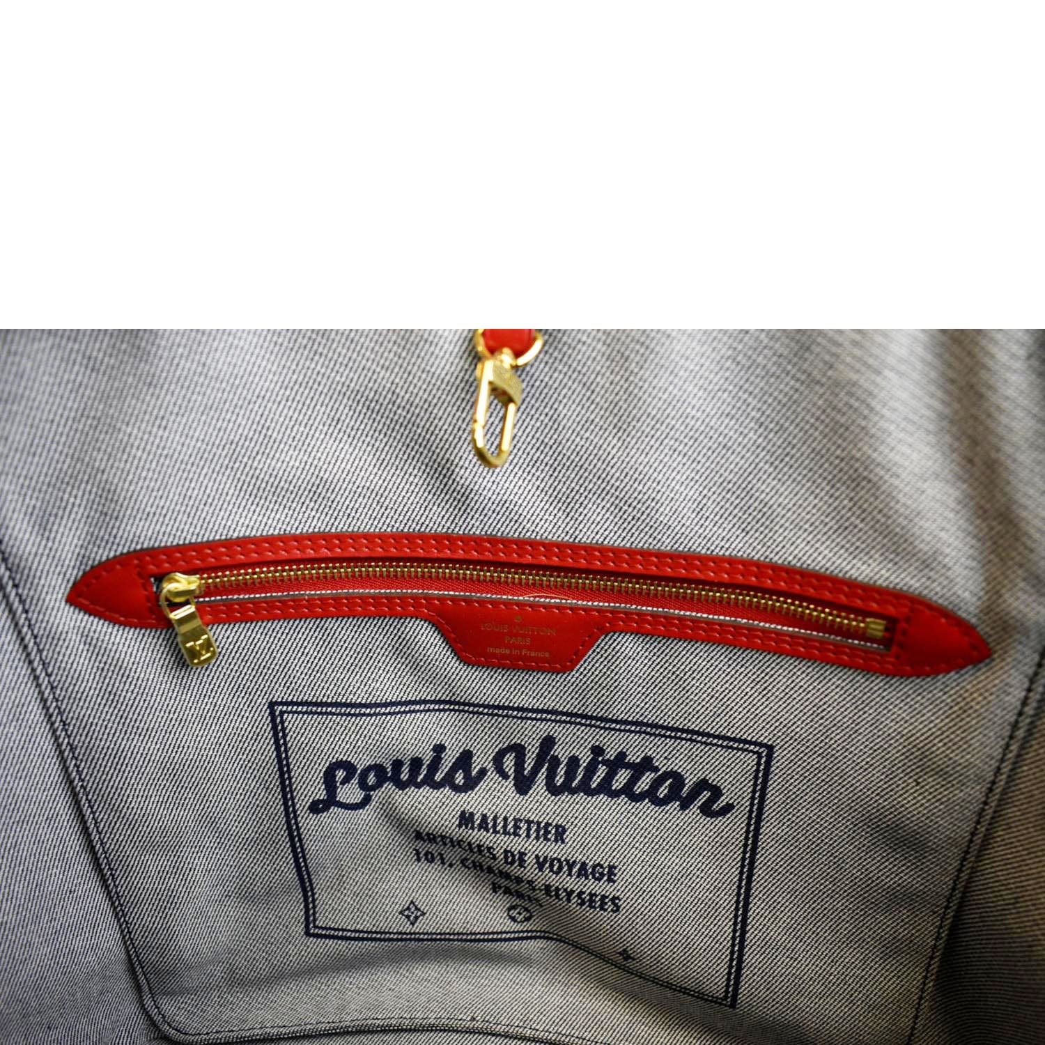 Louis Vuitton Bicolor Denim Damier Monogram Patchwork Neverfull MM Bag –  The Closet