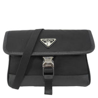 PRADA Re-Nylon Saffiano Smartphone Case Shoulder Bag Black