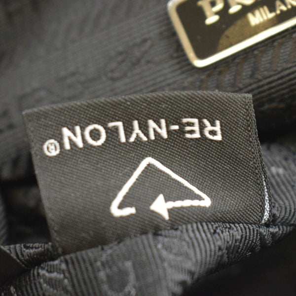 PRADA Double Pocket Mini Nylon Backpack Shoulder Bag Black